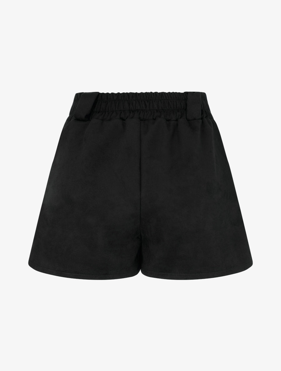 Short en suédine en trompe l&