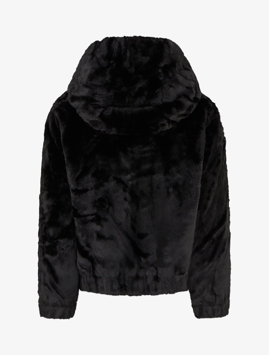 Veste en fourrure synthétique - Noir - 2