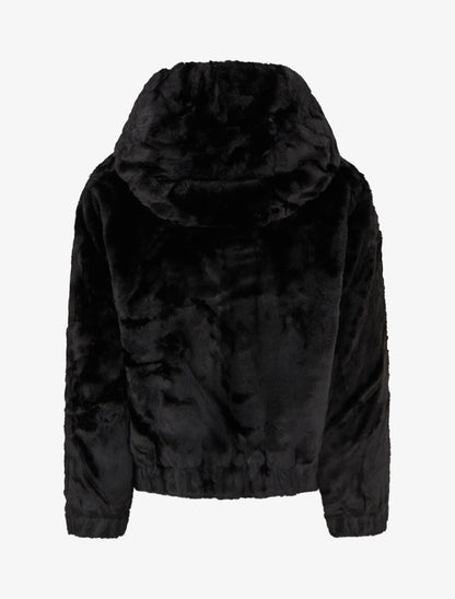 Veste en fourrure synthétique - Noir - 2