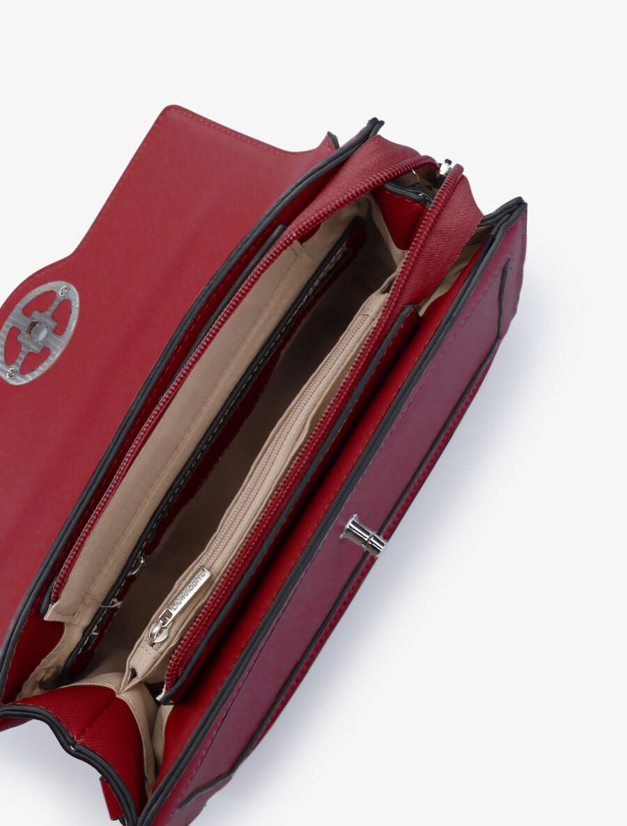 Sac besace Sally - Rouge - 4