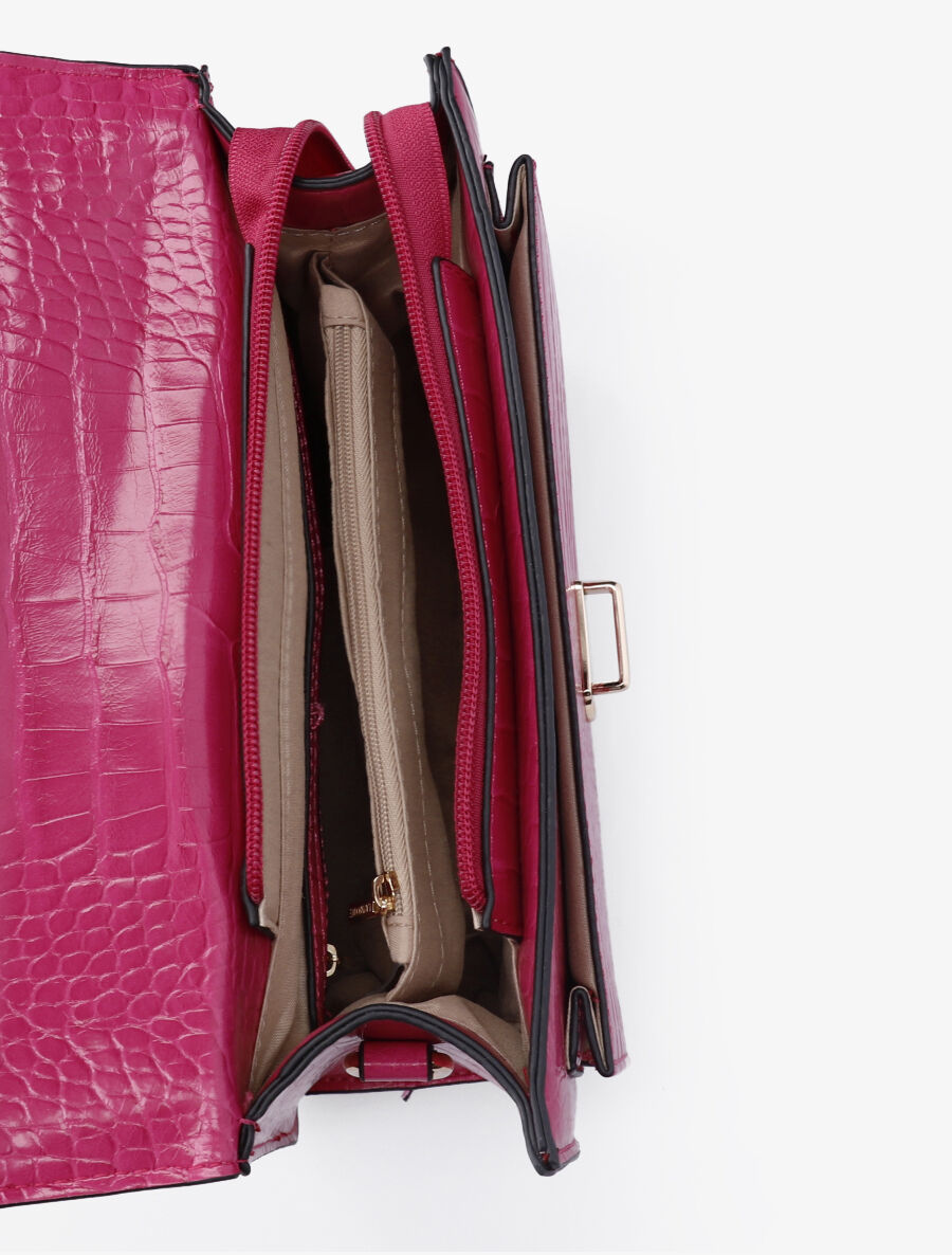 Sac à main Léo - Fushia - 4