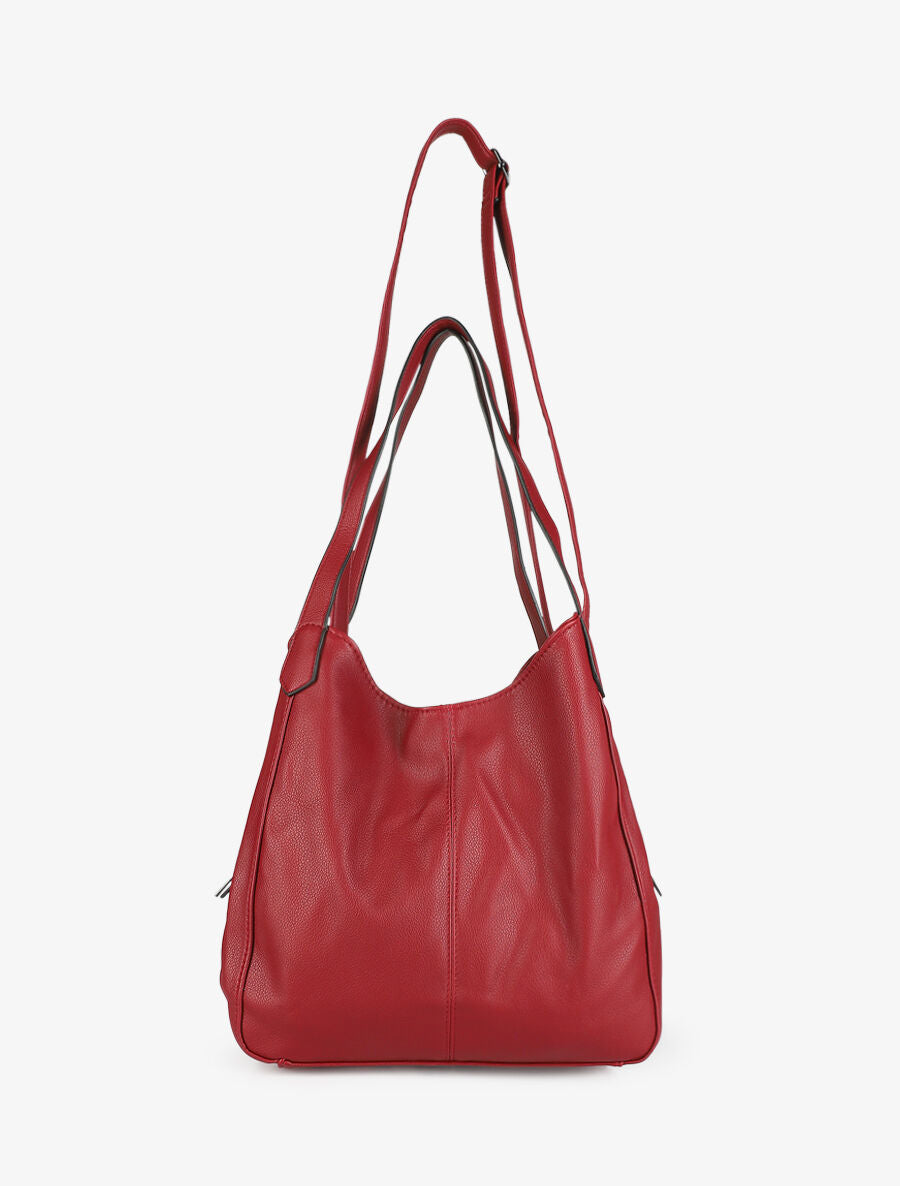 Sac cabas Sonia - Rouge - 3