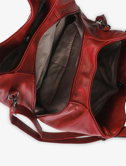 Sac cabas Sonia - Rouge - 4