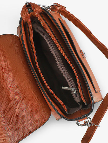 Sac besace Veronica - Camel - 4