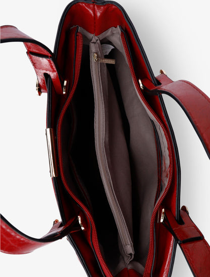Sac cabas Frankie - Rouge - 4