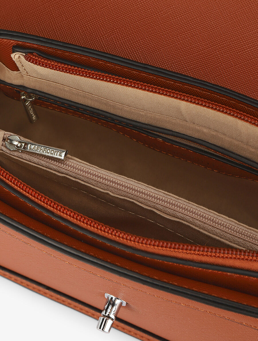 Sac bandoulière Bertha - Camel - 4