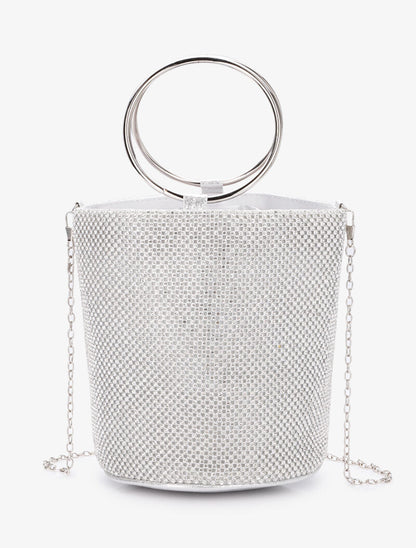 Sac seau à strass - Argent - 5
