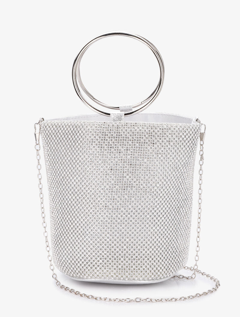 Sac seau à strass - Argent - 3