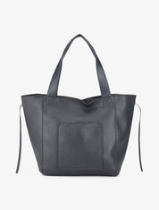 Sac cabas et pochette Julienne - Marine - 1