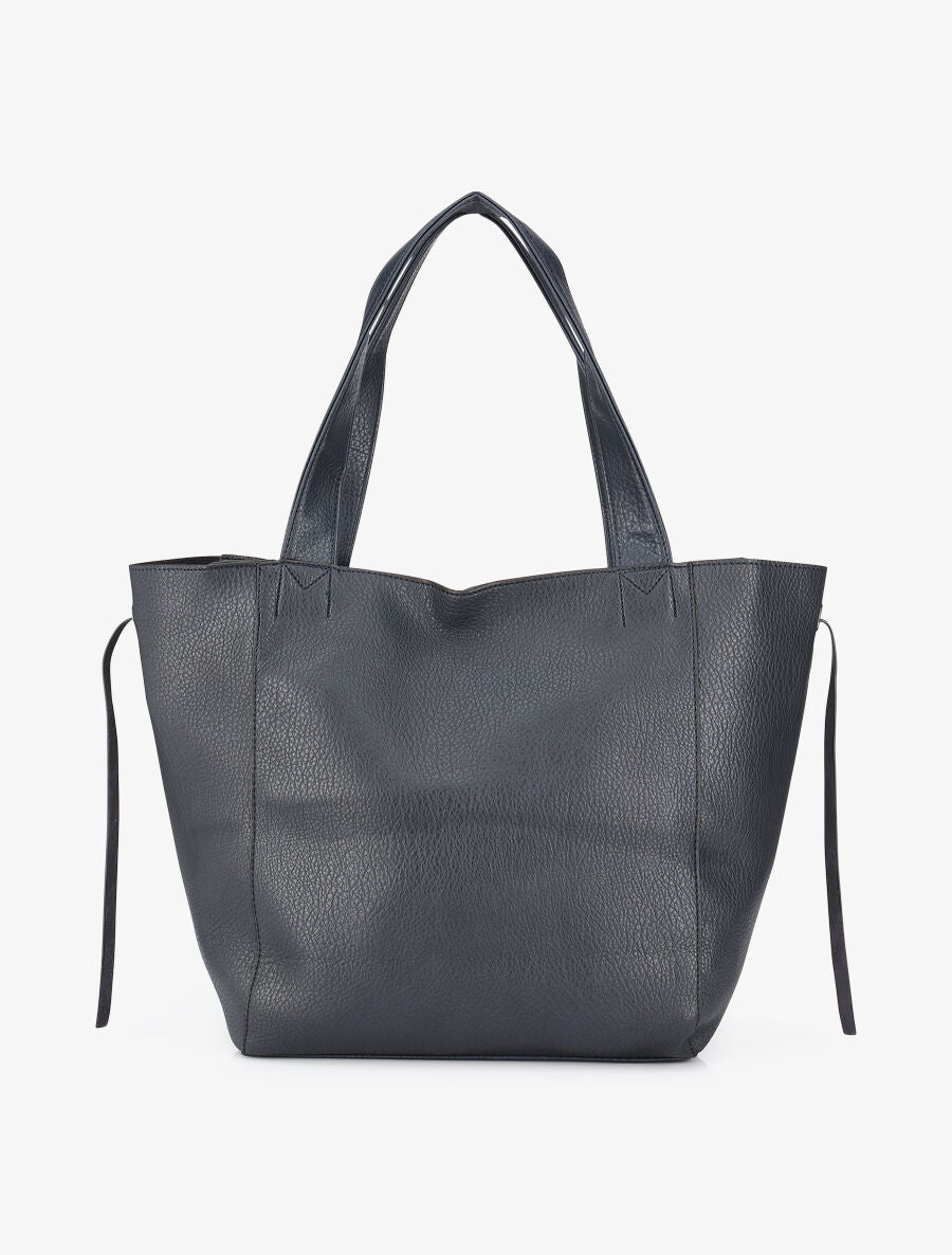 Sac cabas et pochette Julienne - Marine - 2