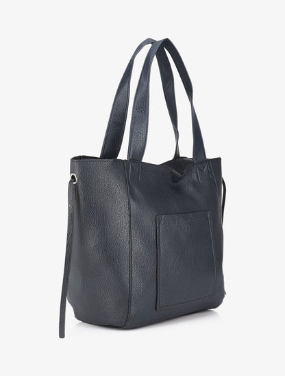 Sac cabas et pochette Julienne - Marine - 3