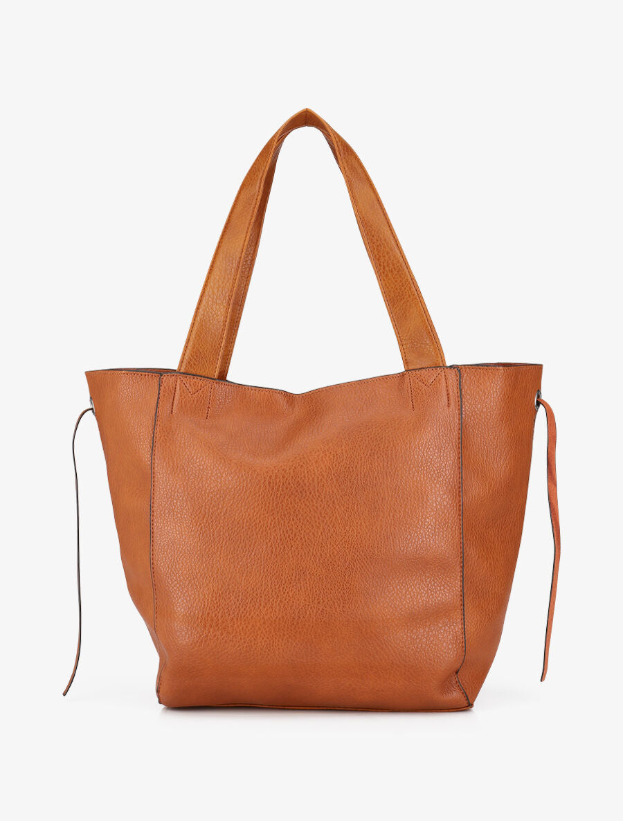 Sac cabas et pochette Julienne - Camel - 2