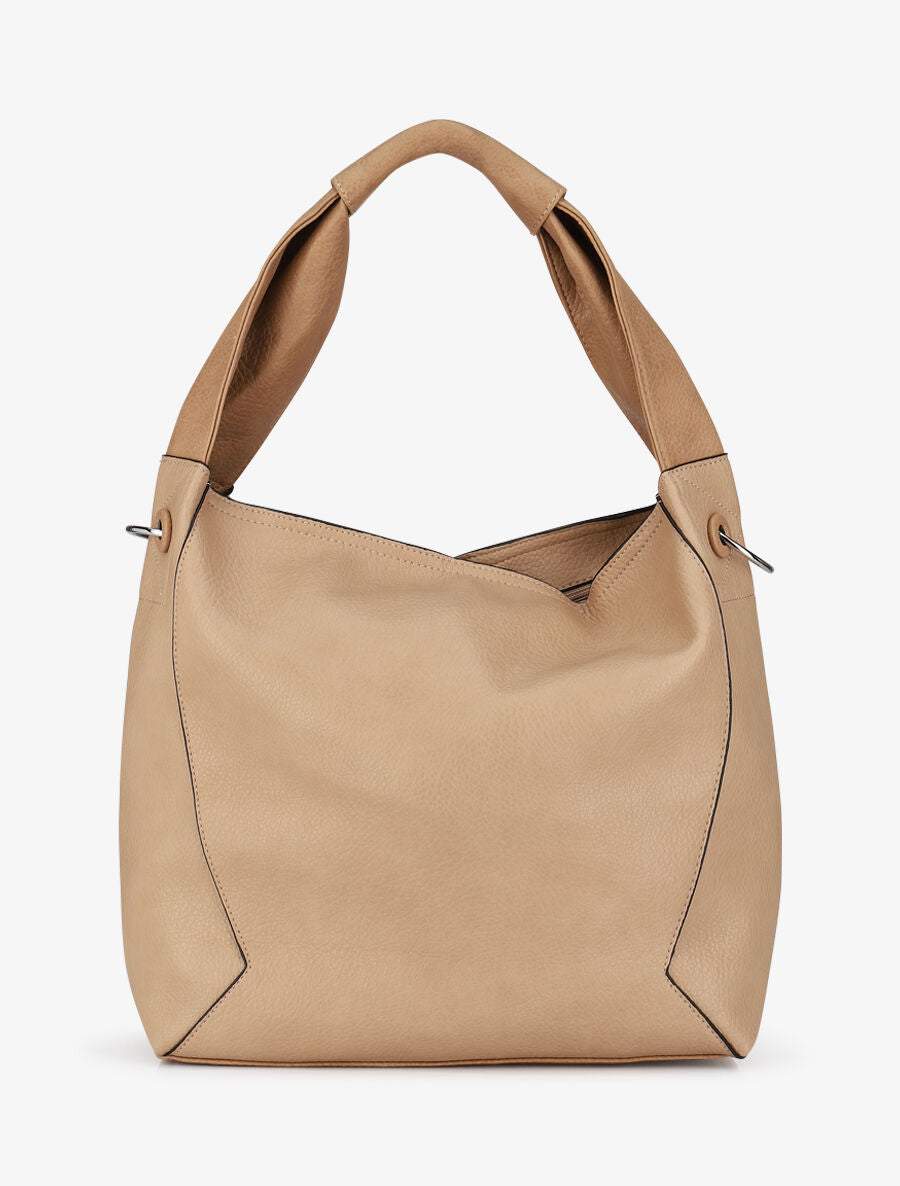 Sac cabas et pochette Saïma - Taupe - 2