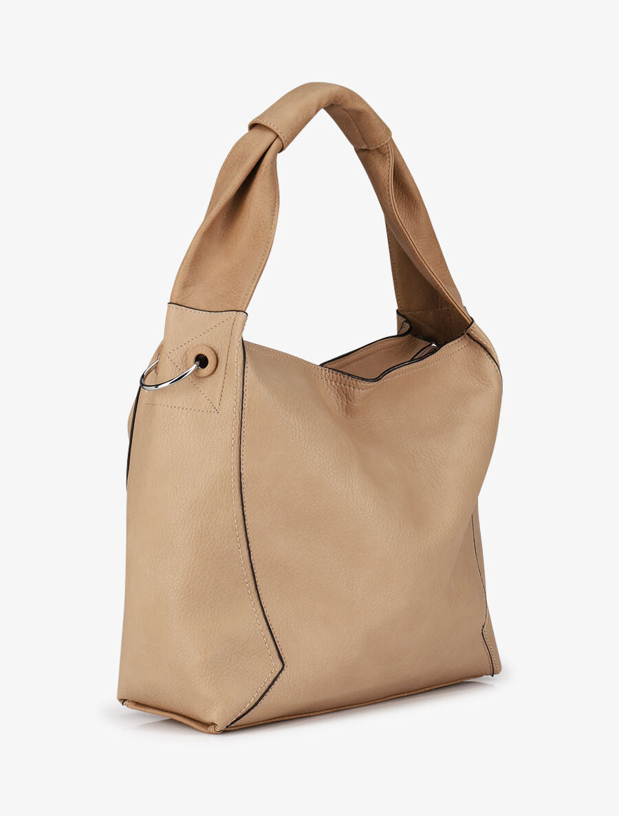 Sac cabas et pochette Saïma - Taupe - 3