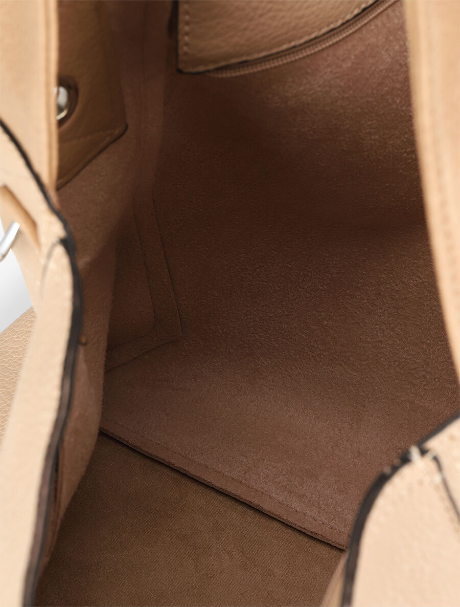 Sac cabas et pochette Saïma - Taupe - 4