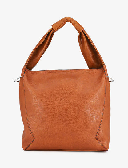 Sac cabas et pochette Saïma - Camel - 2