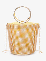 Sac seau à strass - Or - 5