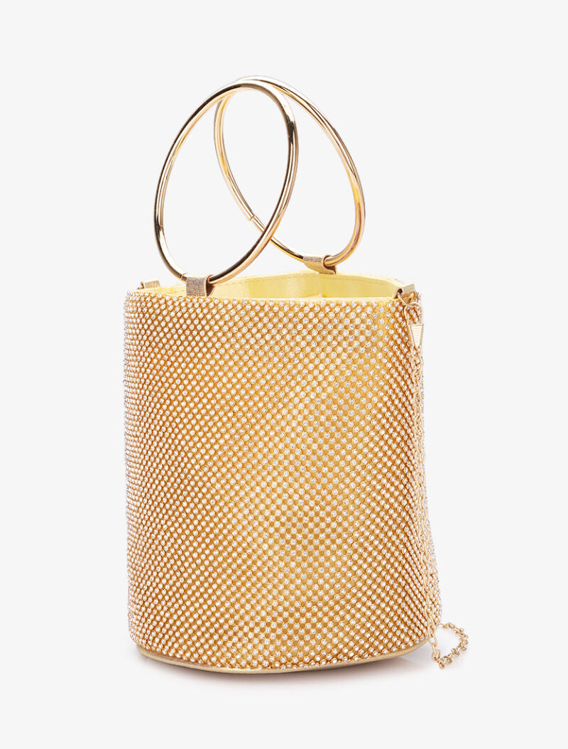 Sac seau à strass - Or - 2