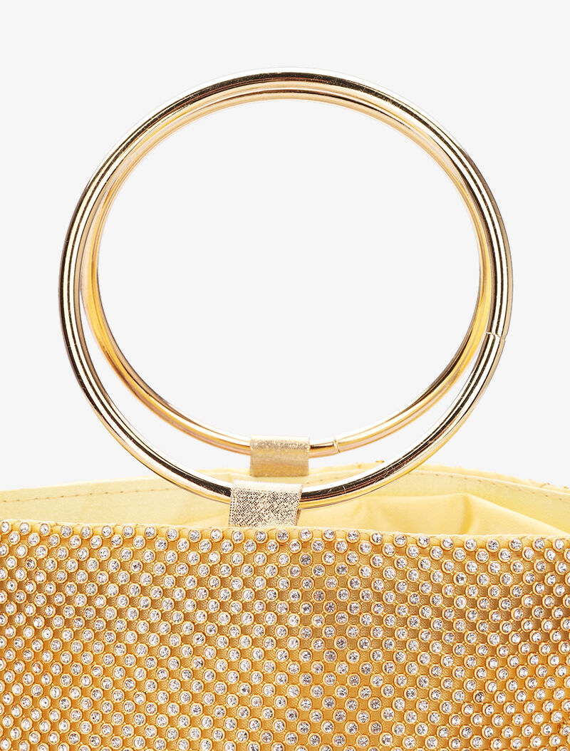 Sac seau à strass - Or - 4