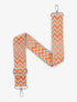 Bandoulière réglable en tissu motif graphique - Orange - 1