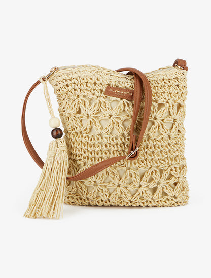 Sac bandoulière Joanie - Beige - 1