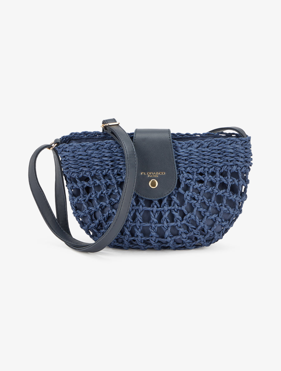 Sac besace Laëtitia - Bleu - 1