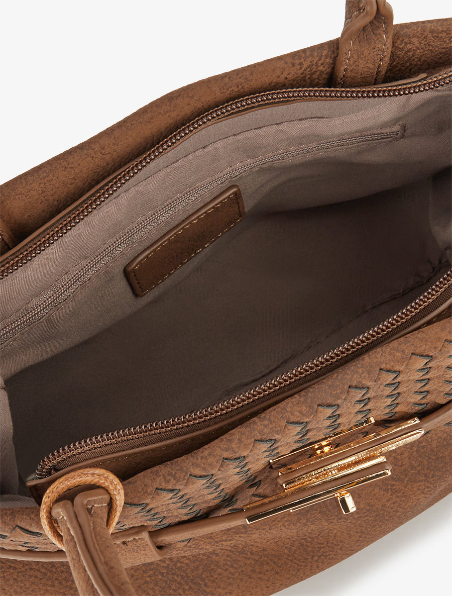 Sac à main Valeria - Marron clair - 4