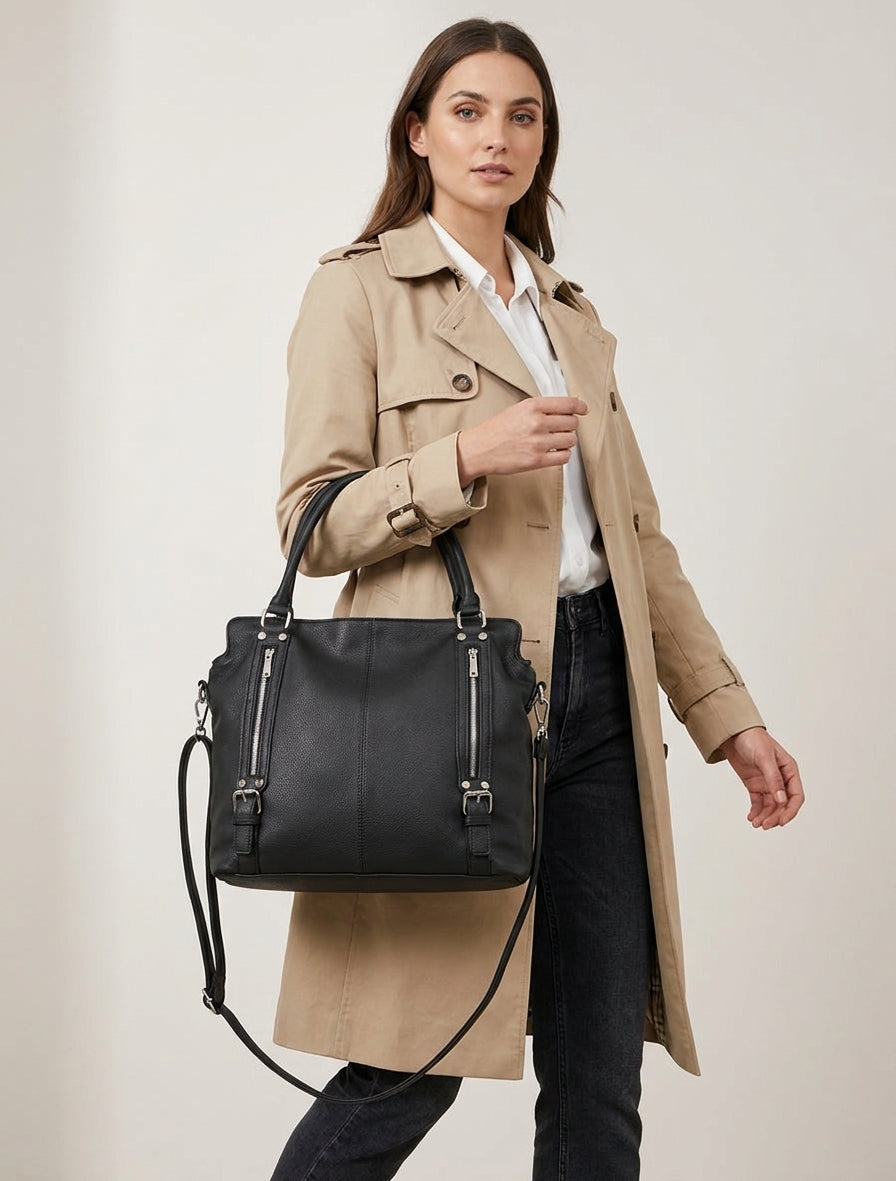 Sac cabas Eugénie - Noir