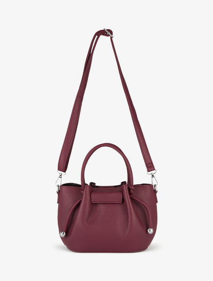 Sac besace Blanche - Prune - 3