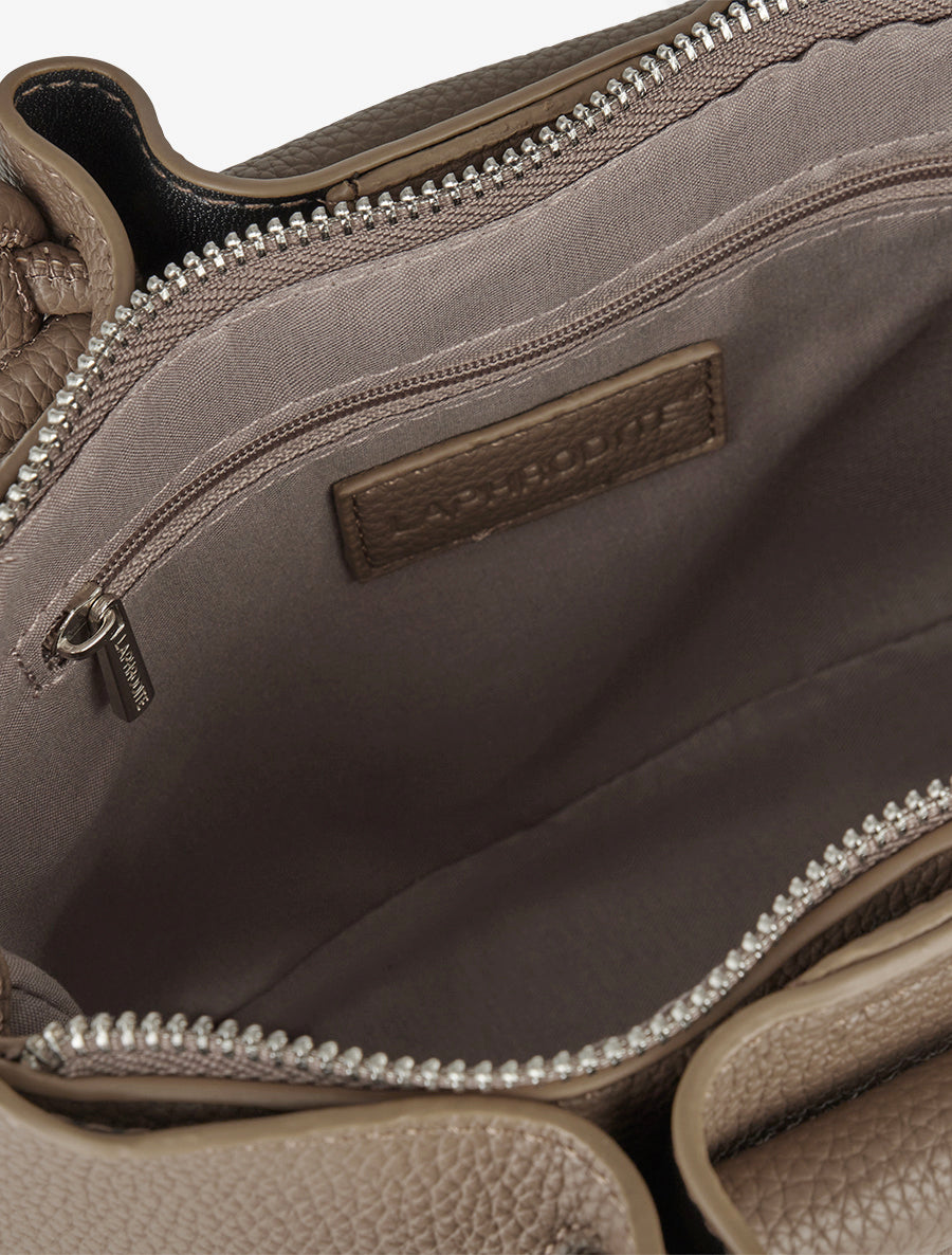 Sac besace Blanche - Taupe - 4