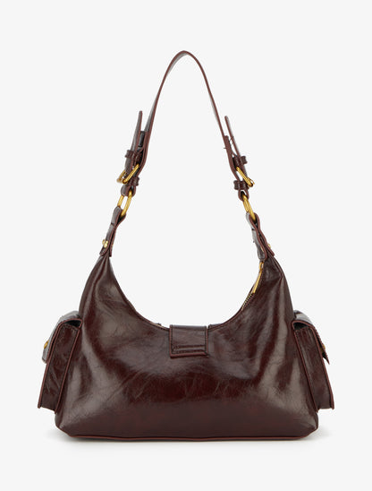 Sac besace Monica - Lie de vin - 2