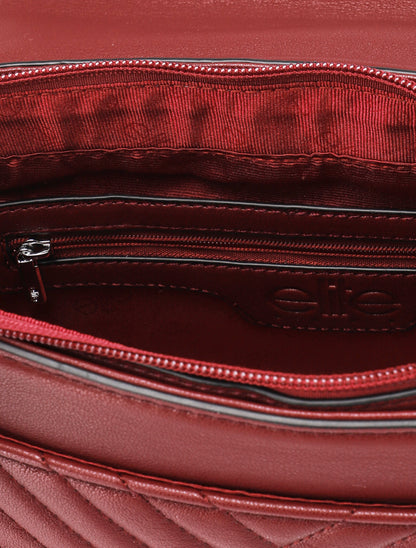 Sac besace Rose - Bordeaux - 4