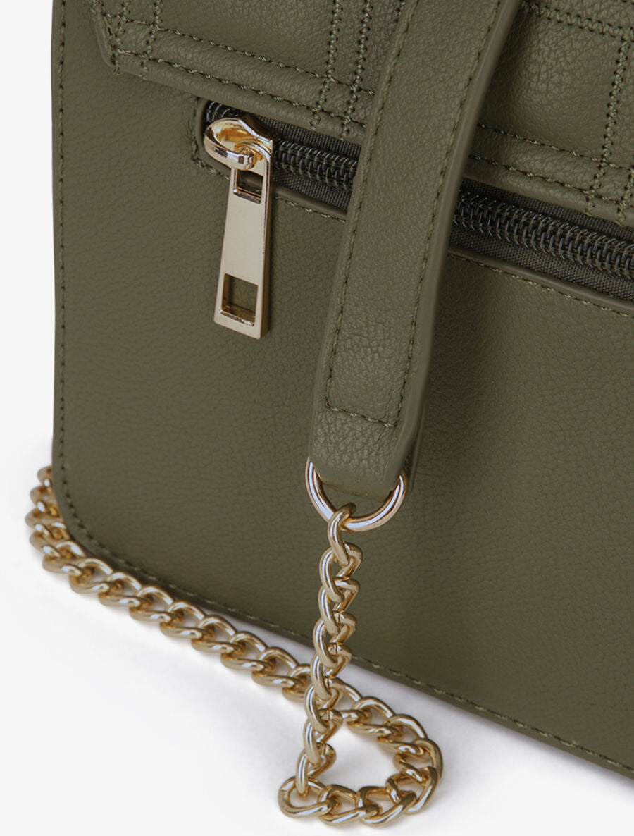 Sac à bandoulière Gabrielle - Kaki - 4
