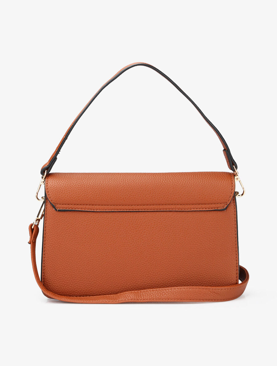Sac bandoulière Dominique - Camel - 3