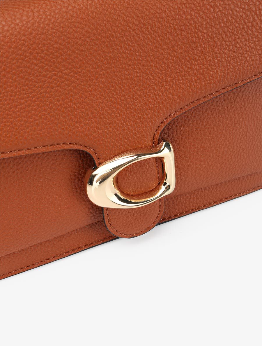 Sac bandoulière Dominique - Camel - 4