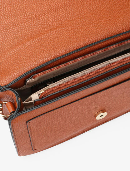 Sac bandoulière Dominique - Camel - 5