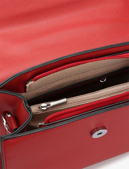 Sac besace Clarence - Rouge - 5