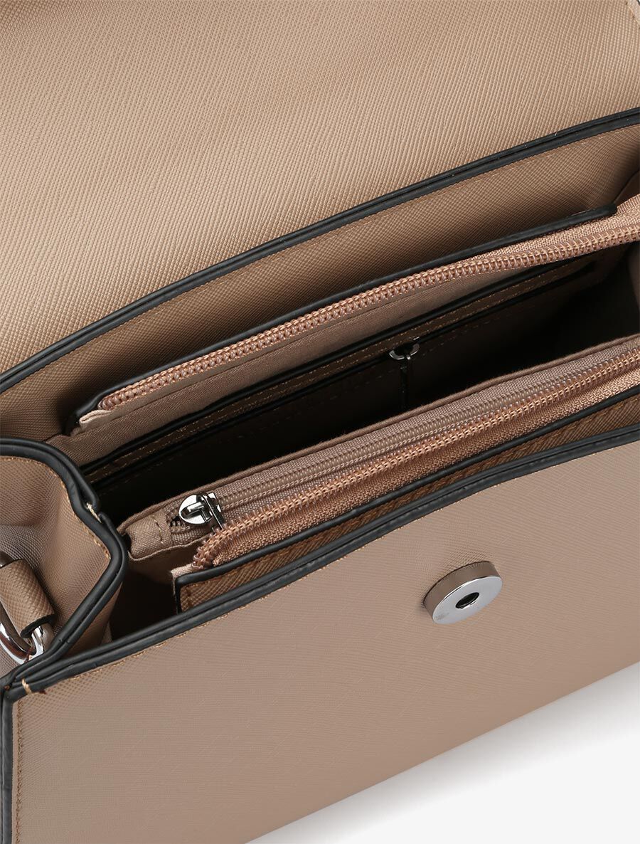 Sac besace Clarence - Taupe - 5