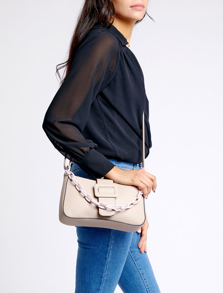 Sac besace Amandine - Taupe - 6
