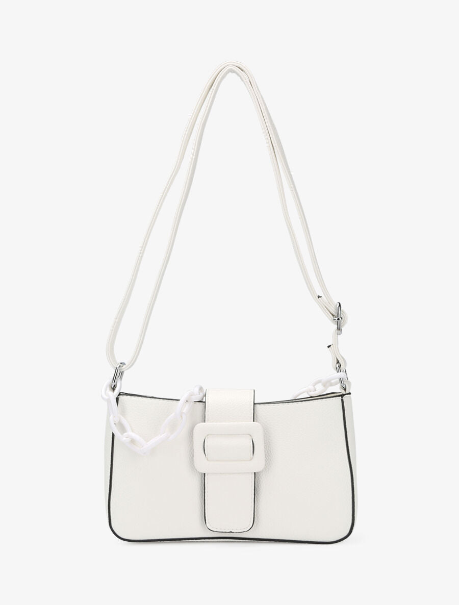 Sac besace Amandine - Blanc - 1
