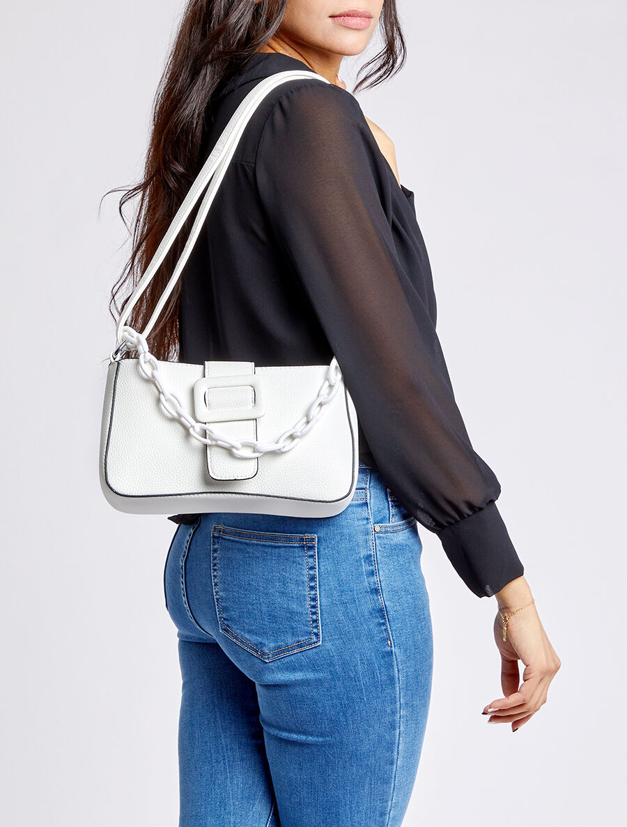 Sac besace Amandine - Blanc - 6