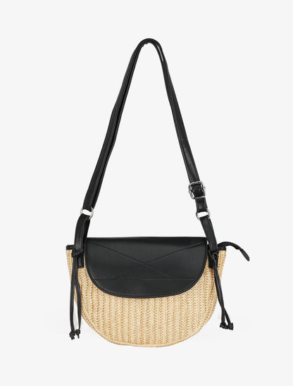 Sac besace Justina - Noir - 1