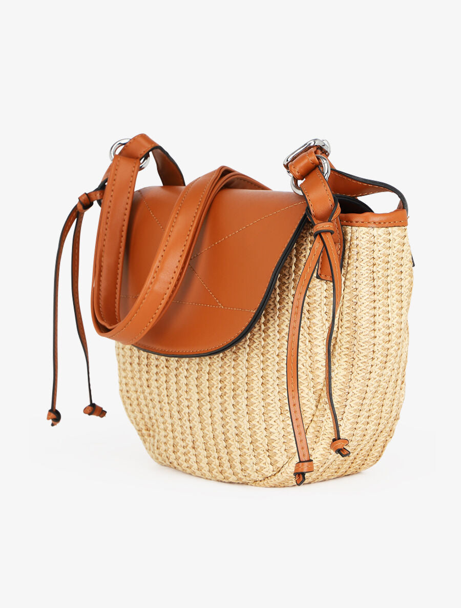 Sac besace Justina - Camel - 2