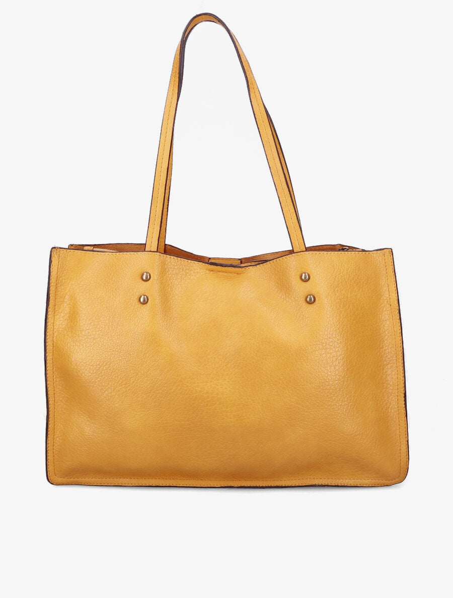 Sac à main Ludovine - Jaune moutarde - 3