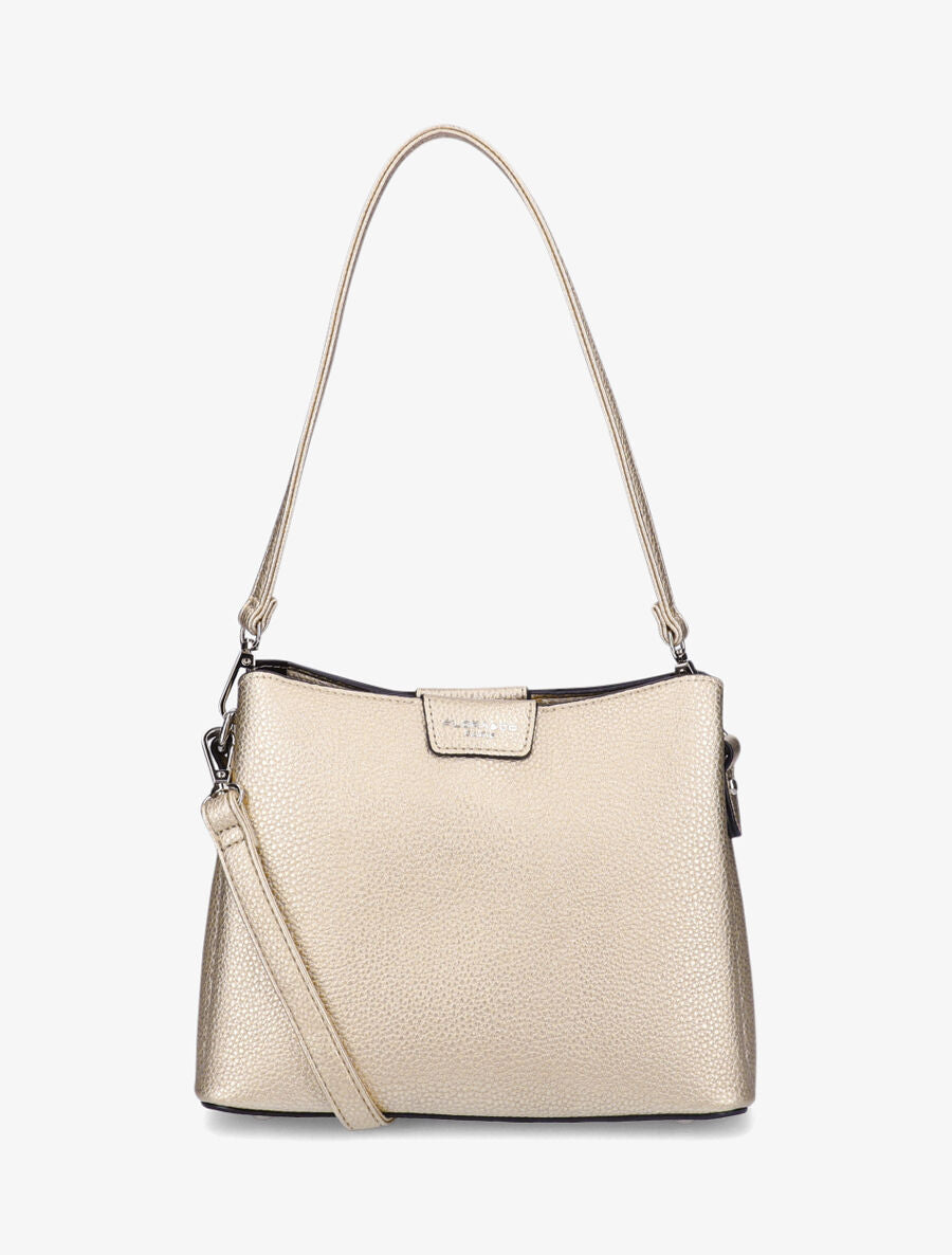 Sac besace Lucile - Beige nacré - 1
