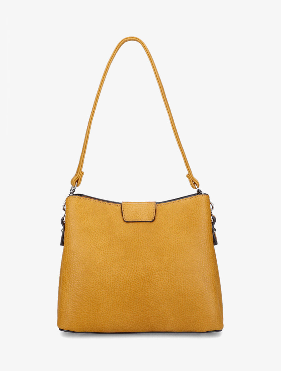 Sac besace Lucile - Jaune moutarde - 3