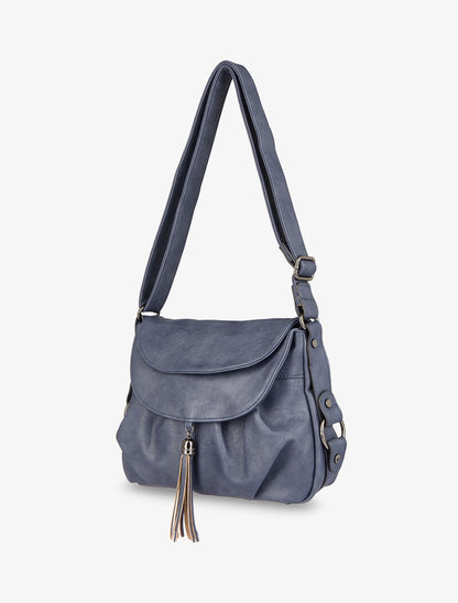 Sac besace Aline - Bleu - 2