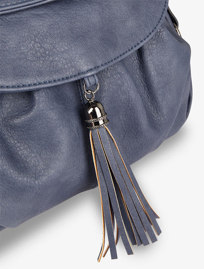 Sac besace Aline - Bleu - 4