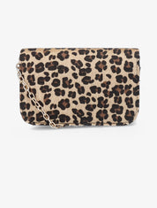 Sac banane rectangulaire à imprimé léopard - Camel - 7