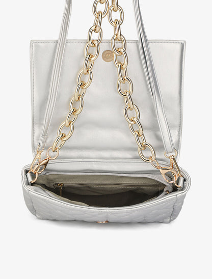 Sac besace Gianella - Argent - 6
